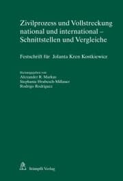 Cover von Zivilprozess und Vollstreckung national und international - Schnittstellen und Vergleiche