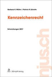 Cover von Kennzeichenrecht