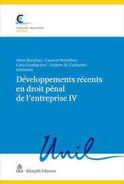 Cover von Développements récents en droit pénal de l'entreprise IV