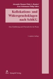 Cover von Kollokations- und Widerspruchsklagen nach SchKG