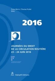 Cover von Journées du droit de la circulation routière 2016