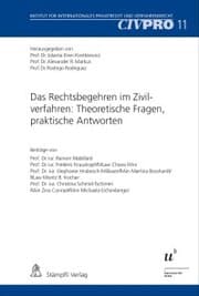 Cover von Das Rechtsbegehren im Zivilverfahren: Theoretische Fragen, praktische Antworten