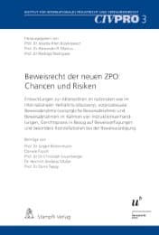 Cover von Beweisrecht der neuen ZPO: Chancen und Risiken