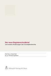 Cover von Der neue Registerschuldbrief