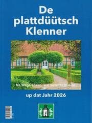 Cover von De plattdüütsch Klenner up dat Jahr 2026