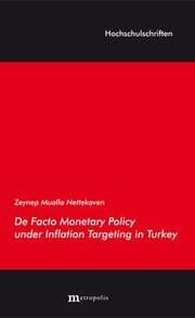 Cover von De Facto Monetary Policy under Inflation Targeting in Turkey