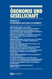 Cover von Ökonomie und Gesellschaft: Nachhaltigkeit und soziale Gerechtigkeit