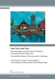 Cover von Vom Text zum Text