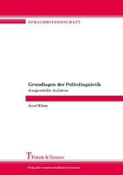 Cover von Grundlagen der Politolinguistik