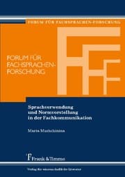 Cover von Sprachverwendung und Normvorstellung in der Fachkommunikation