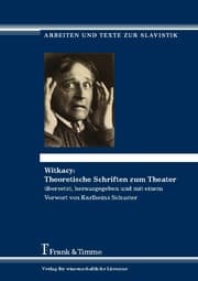 Cover von Witkacy: Theoretische Schriften zum Theater