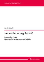 Cover von Herausforderung Passiv?