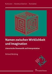 Cover von Namen zwischen Wirklichkeit und Imagination