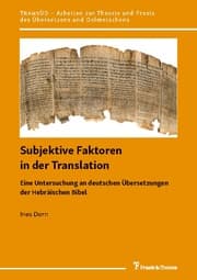 Cover von Subjektive Faktoren in der Translation