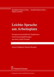 Cover von Leichte Sprache am Arbeitsplatz