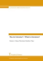 Cover von Was ist Literatur? / What is Literature?