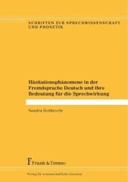 Cover von Häsitationsphänomene in der Fremdsprache Deutsch und ihre Bedeutung für die Sprechwirkung