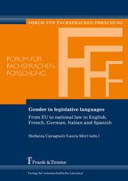 Cover von Gender in legislative languages