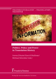 Cover von Politics, Policy and Power in Translation History