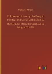 Cover von Culture and Anarchy: An Essay in Political and Social Criticism 1869