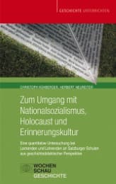 Cover von Zum Umgang mit Nationalsozialismus, Holocaust und Erinnerungskultur