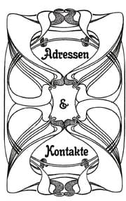 Cover von Adressen & Kontakte