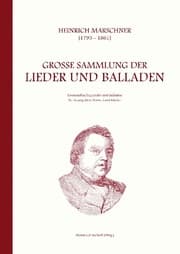 Cover von Heinrich Marschner - Große Sammlung der Lieder und Balladen (tief)
