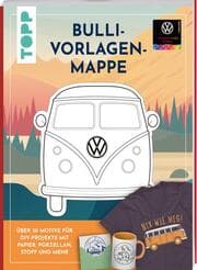 Cover von VW Vorlagenmappe 'Bulli'. Die offizielle kreative Vorlagensammlung mit dem kultigen VW-Bus