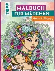 Cover von Malbuch für Mädchen Natur & Fantasy