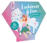 Cover von Stickerbuch: Anziehpuppen zum Stickern. Einhörner & Feen