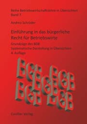 Cover von Einführung in das bürgerliche Recht für Betriebswirte