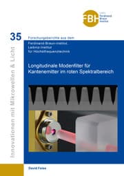 Cover von Longitudinale Modenfilter für Kantenemitter im roten Spektralbereich
