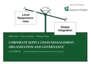 Cover von Corporate Supply Chain Management Organization and Governance. A Guidebook with benchmarks of the actual status quo and best practices