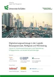Cover von Digitalisierungswerkzeuge in der Logistik: Einsatzpotenziale, Reifegrad und Wertbeitrag