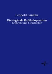 Cover von Die vaginale Radikaloperation