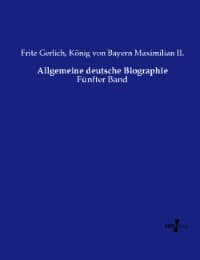 Cover von Allgemeine deutsche Biographie