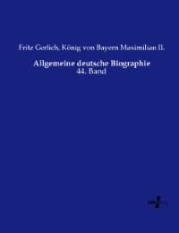 Cover von Allgemeine deutsche Biographie