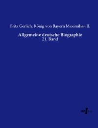 Cover von Allgemeine deutsche Biographie