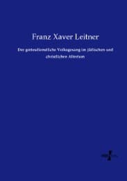 Cover von Der gottesdienstliche Volksgesang im jüdischen und christlichen Altertum