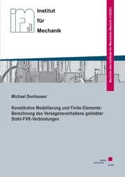Cover von Konstitutive Modellierung und Finite-Elemente-Berechnung des Versagensverhaltens geklebter Stahl-FVK-Verbindungen