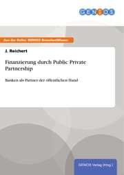 Cover von Finanzierung durch Public Private Partnership