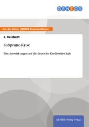 Cover von Subprime-Krise