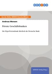 Cover von Private Geschäftsbanken