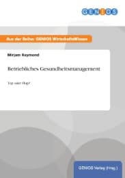 Cover von Betriebliches Gesundheitsmanagement