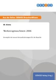 Cover von Werkzeugmaschinen 2006