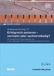 Cover von Erfolgreich sanieren - normativ oder sachverständig?.