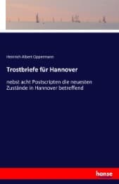 Cover von Trostbriefe für Hannover