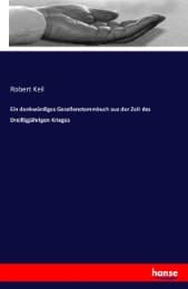 Cover von Ein denkwürdiges Gesellenstammbuch aus der Zeit des Dreißigjährigen Krieges