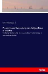 Cover von Programm des Gymnasiums zum heiligen Kreuz in Dresden