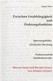 Cover von Zwischen Unabhängigkeit und Ordnungsfunktion